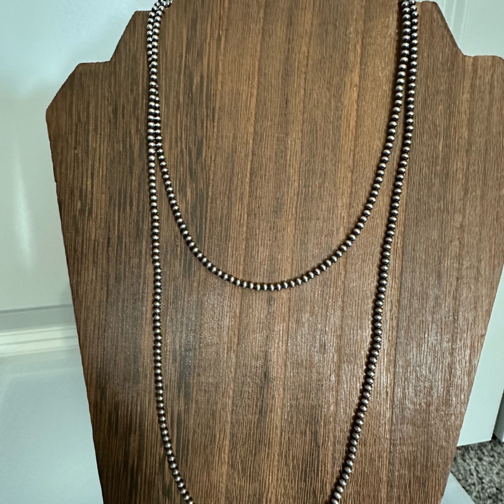 3mm Navajo Pearl Necklace 30”